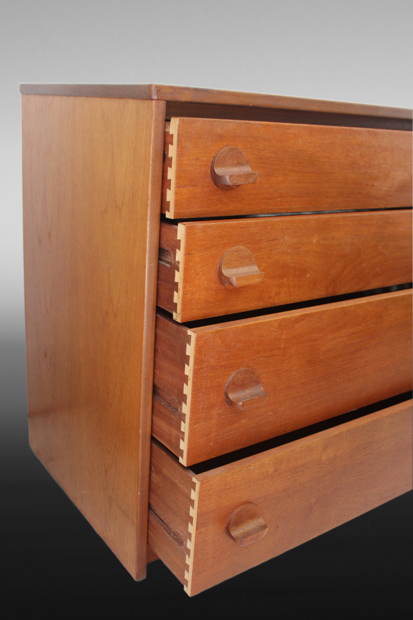 Mid Century Vintage STAG Teak Chest of 8 Drawers