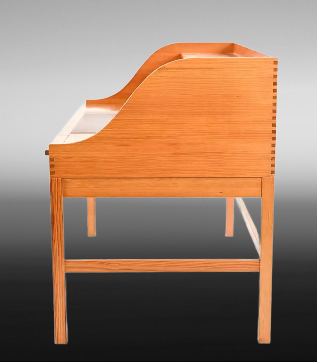 Mid-Century Danish Pine Desk by Andreas Hansen