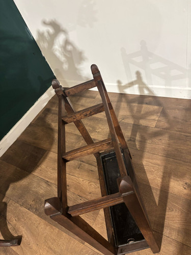 Vintage Oak Stick Stand With Drip Tray