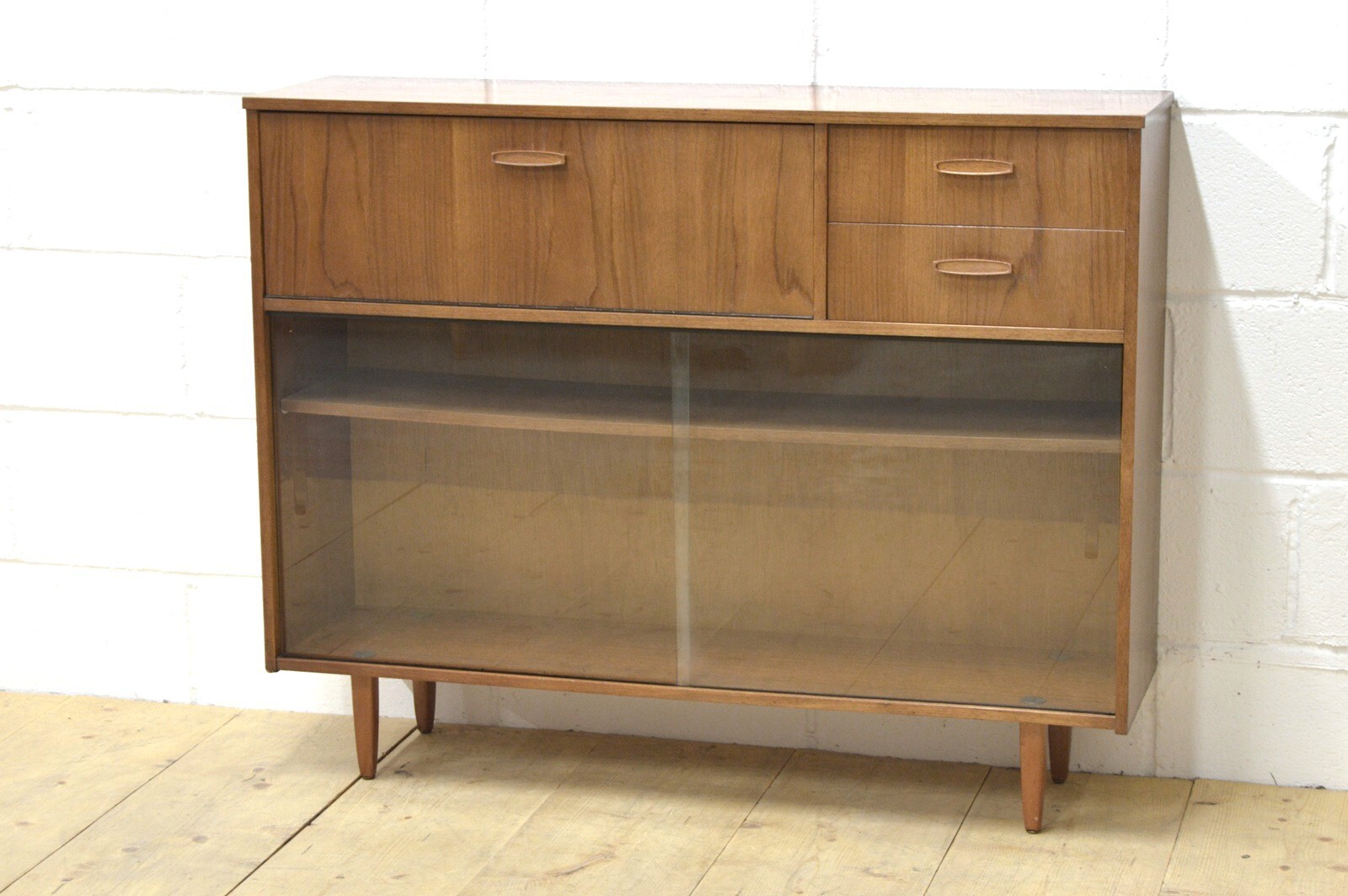 vintage sideboard bookcase bureau teak Avalon danish mid century UK DELIVERY