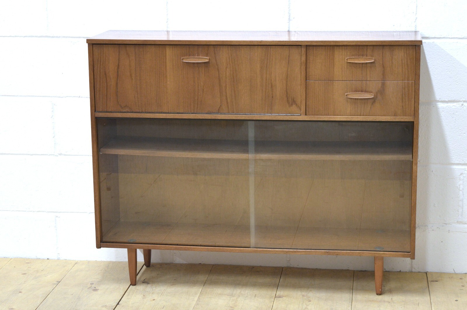 vintage sideboard bookcase bureau teak Avalon danish mid century UK DELIVERY
