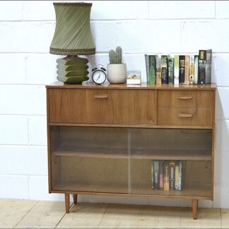 vintage sideboard bookcase bureau teak Avalon danish mid century UK DELIVERY