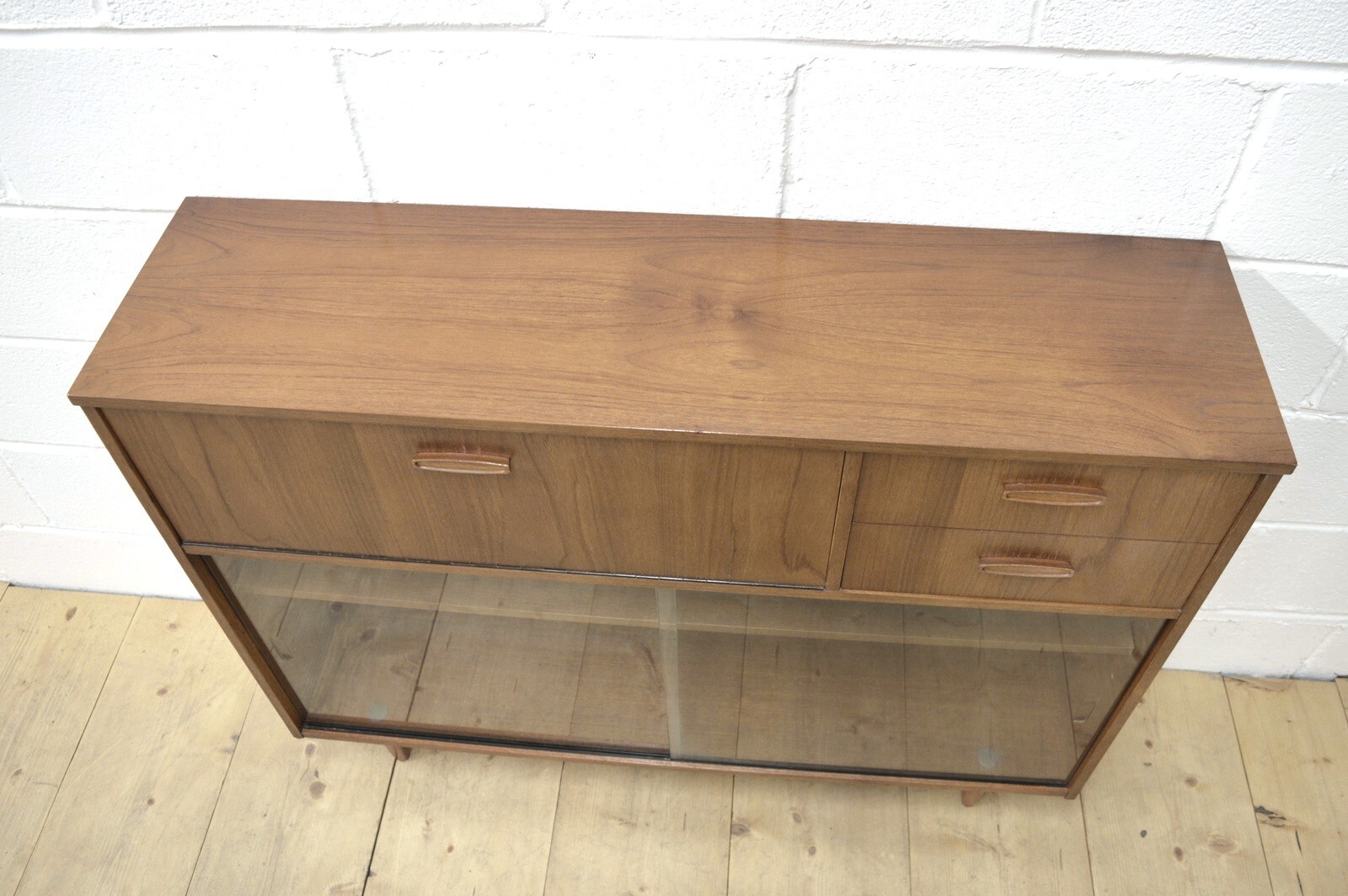 vintage sideboard bookcase bureau teak Avalon danish mid century UK DELIVERY