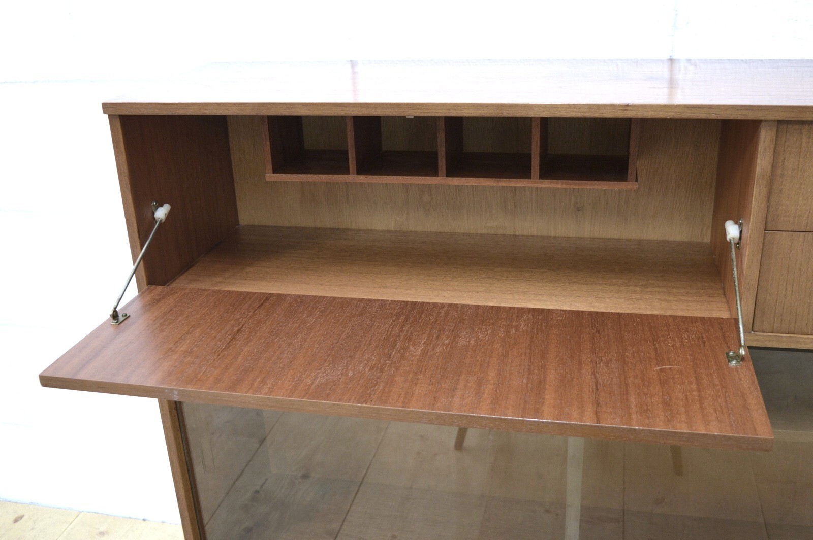 vintage sideboard bookcase bureau teak Avalon danish mid century UK DELIVERY
