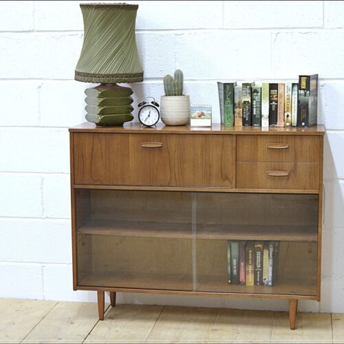 vintage sideboard bookcase bureau teak Avalon danish mid century UK DELIVERY