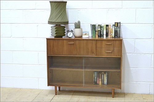 vintage sideboard bookcase bureau teak Avalon danish mid century UK DELIVERY