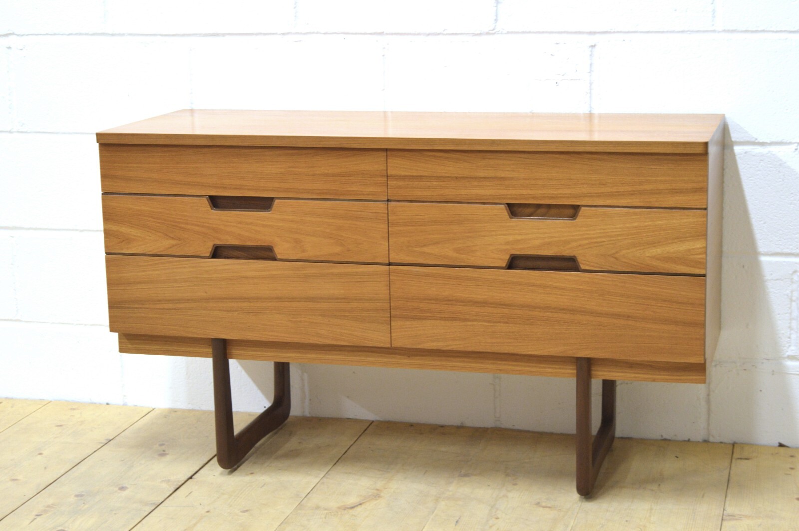 vintage sideboard Uniflex teak chest of drawers danish mid century DELIVERY