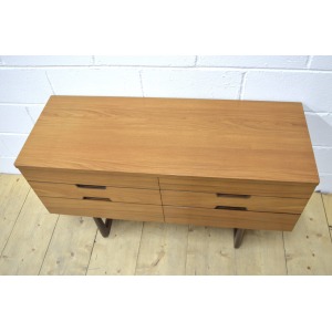 vintage sideboard Uniflex teak chest of drawers danish mid century DELIVERY