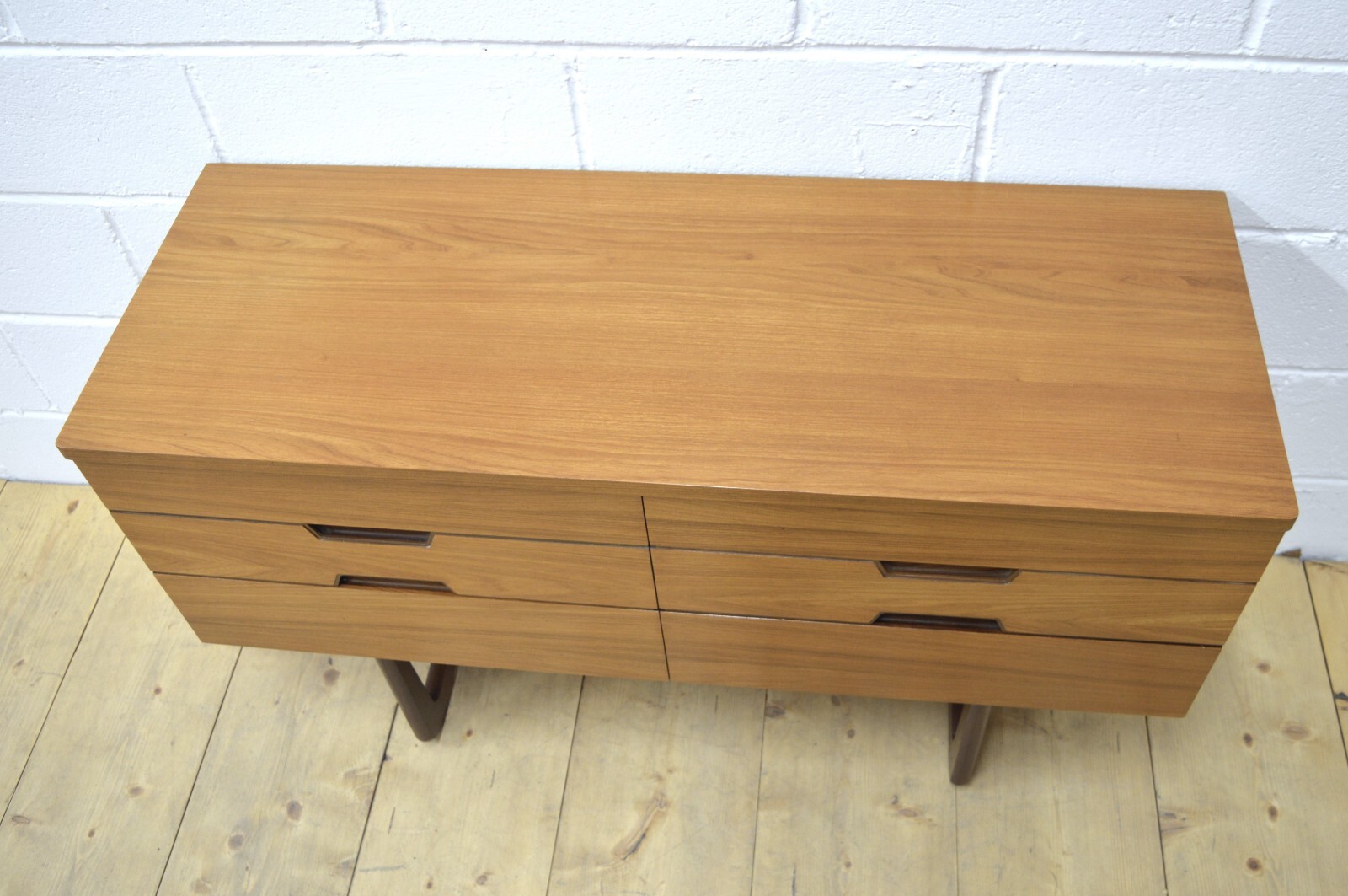 vintage sideboard Uniflex teak chest of drawers danish mid century DELIVERY
