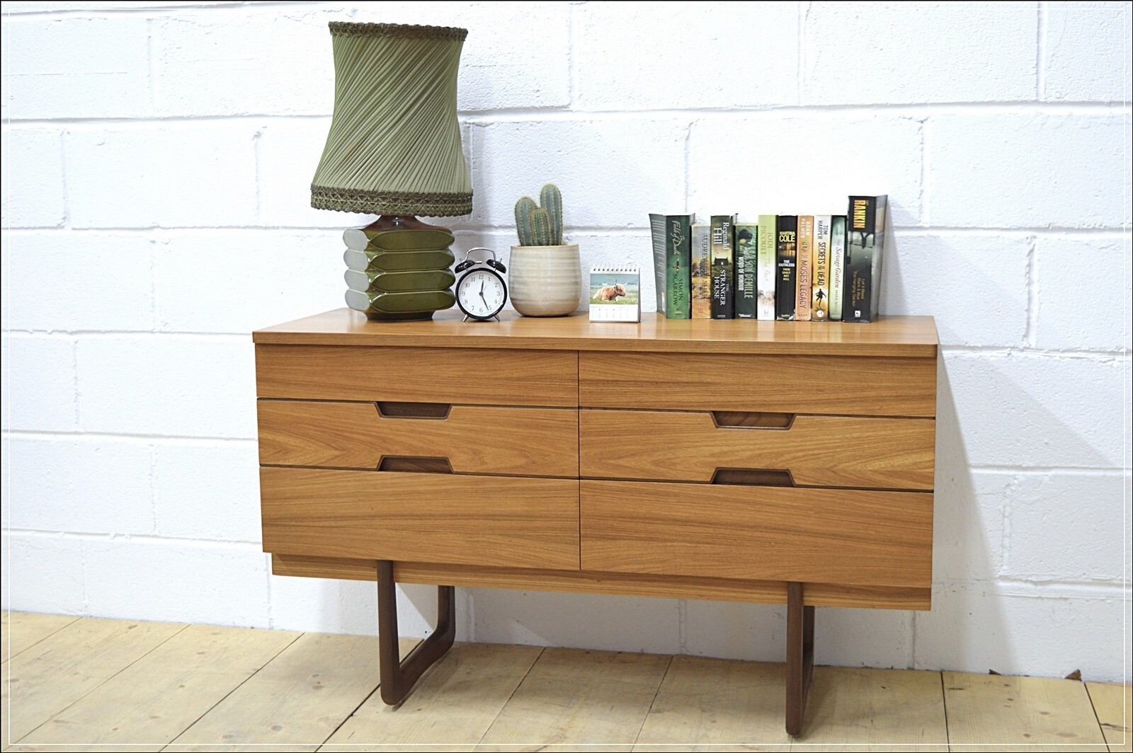 vintage sideboard Uniflex teak chest of drawers danish mid century DELIVERY