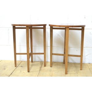 Vintage Table Coffee Side Folding Bedside Set of 2 Teak Danish Design