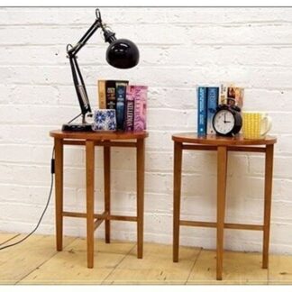 Vintage Table Coffee Side Folding Bedside Set of 2 Teak Danish Design