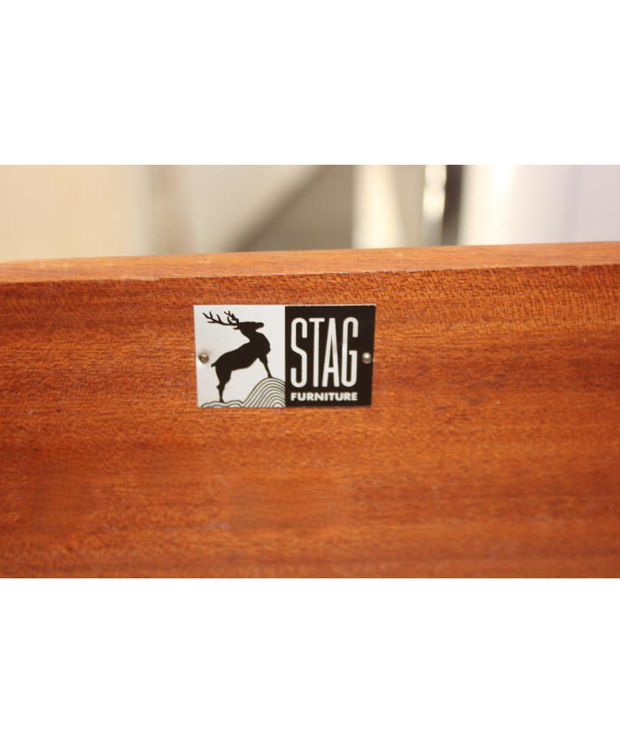 Mid Century Vintage STAG Teak Chest of 8 Drawers