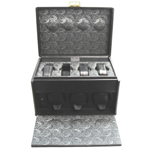 Finest quality designer Scatola del Tempo 3X automatic Watch Winder & 4X Watch Collector Box C.20thC