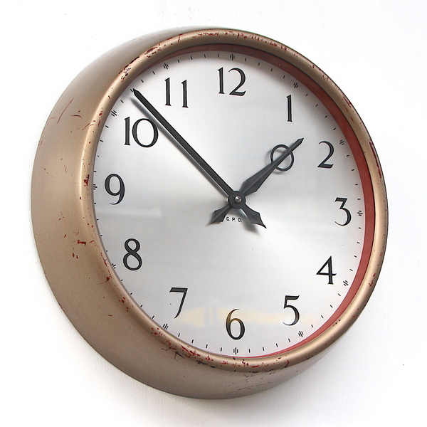 1950s British Office/Commercial Industrial Wall Clock. Fully Guaranteed
