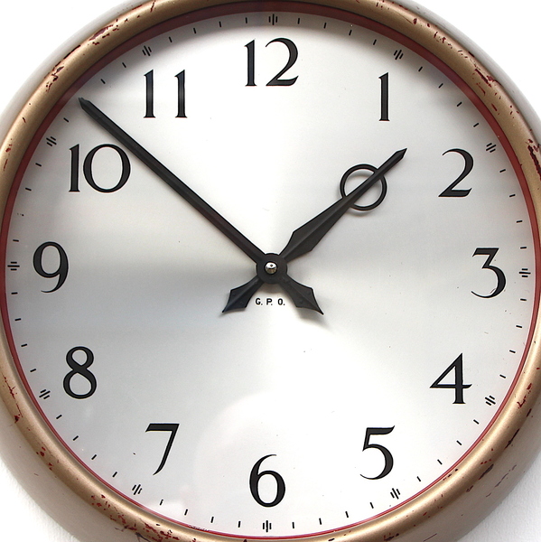 1950s British Office/Commercial Industrial Wall Clock. Fully Guaranteed