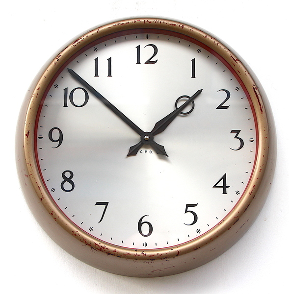 1950s British Office/Commercial Industrial Wall Clock. Fully Guaranteed