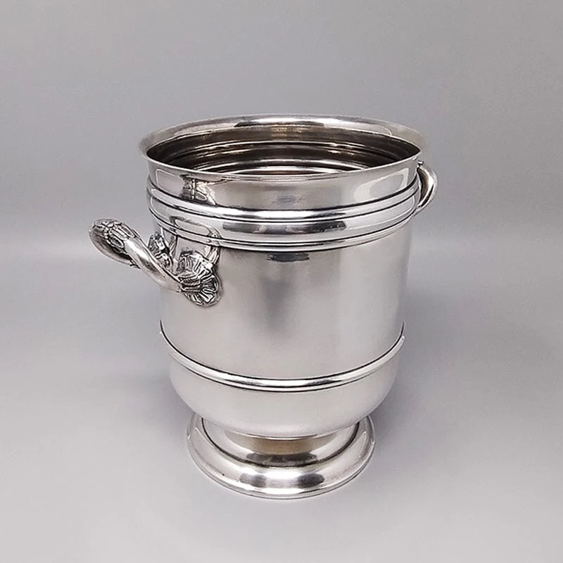 1950s Gorgeous Champagne or Ice Bucket by Christofle in Silver Plated. Made in France