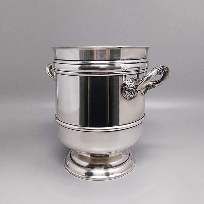 1950s Gorgeous Champagne or Ice Bucket by Christofle in Silver Plated. Made in France