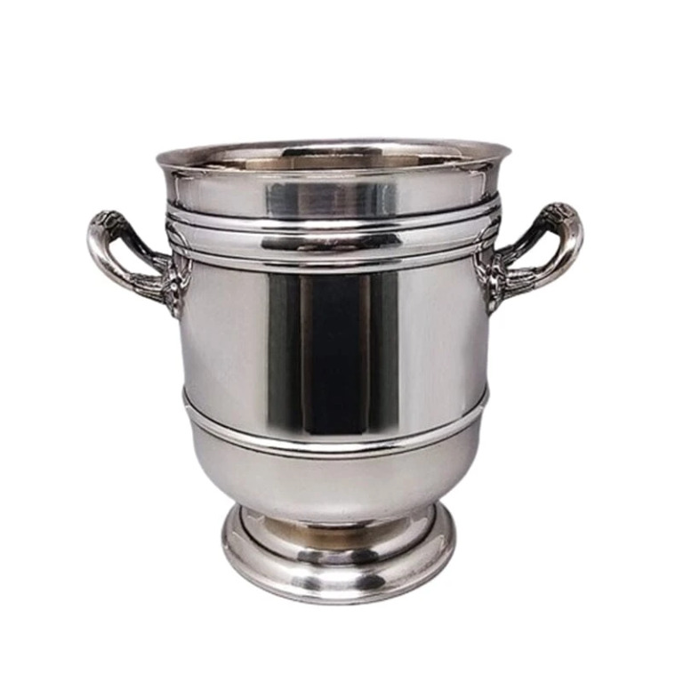 1950s Gorgeous Champagne or Ice Bucket by Christofle in Silver Plated. Made in France