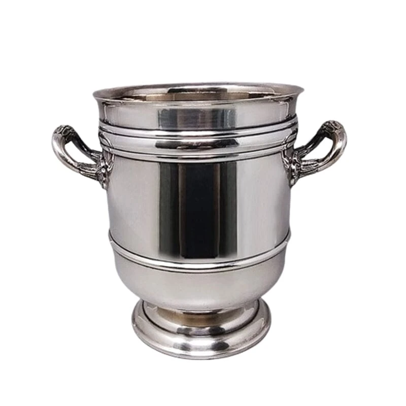 1950s Gorgeous Champagne or Ice Bucket by Christofle in Silver Plated. Made in France
