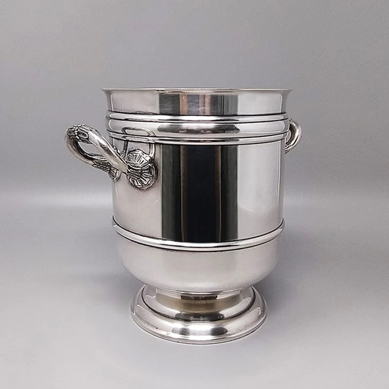 1950s Gorgeous Champagne or Ice Bucket by Christofle in Silver Plated. Made in France