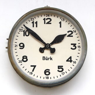 1950s West German Vintage Factory Wall Clock. Fully Guaranteed