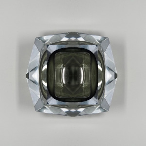 1960s Astonishing Large Grey Ashtray or Catch-All By Flavio Poli for Seguso