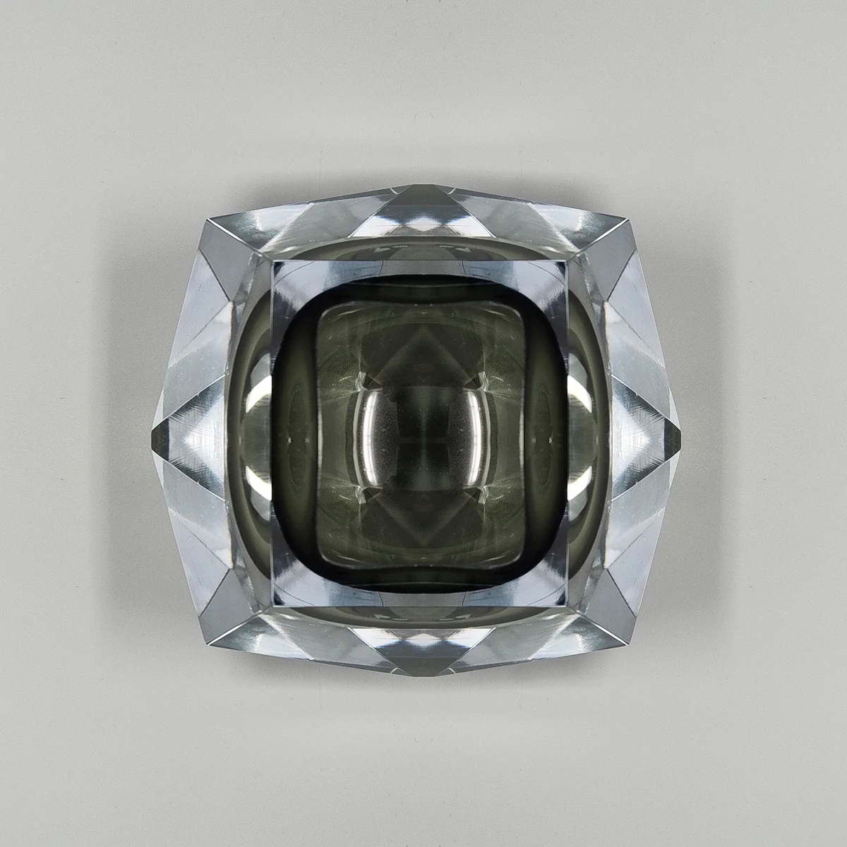 1960s Astonishing Large Grey Ashtray or Catch-All By Flavio Poli for Seguso