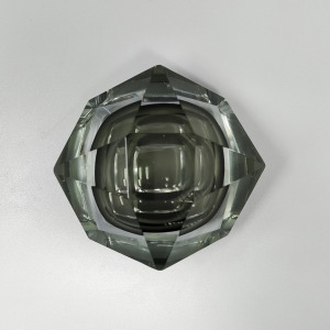1960s Astonishing Large Grey Ashtray or Catch-All By Flavio Poli for Seguso