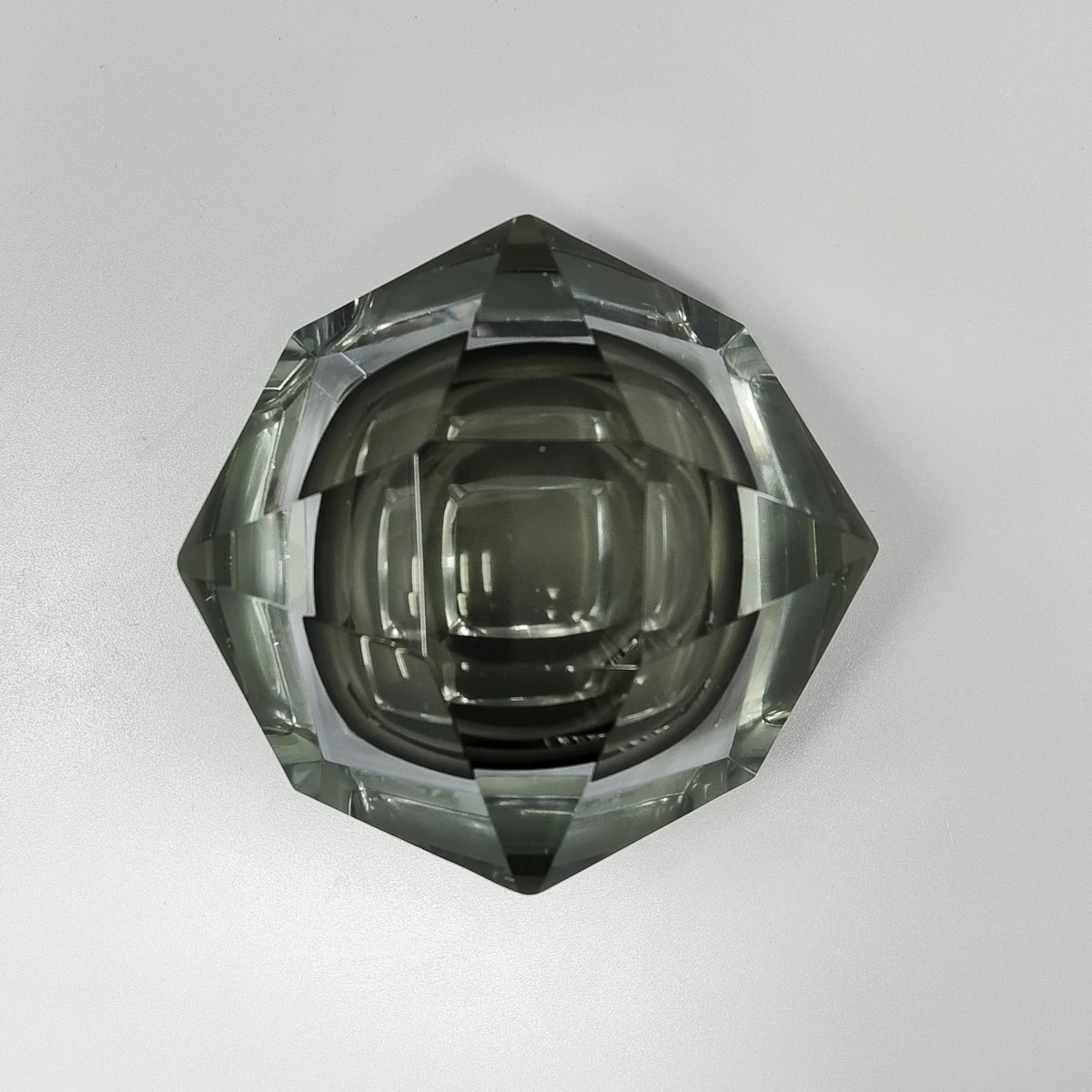 1960s Astonishing Large Grey Ashtray or Catch-All By Flavio Poli for Seguso