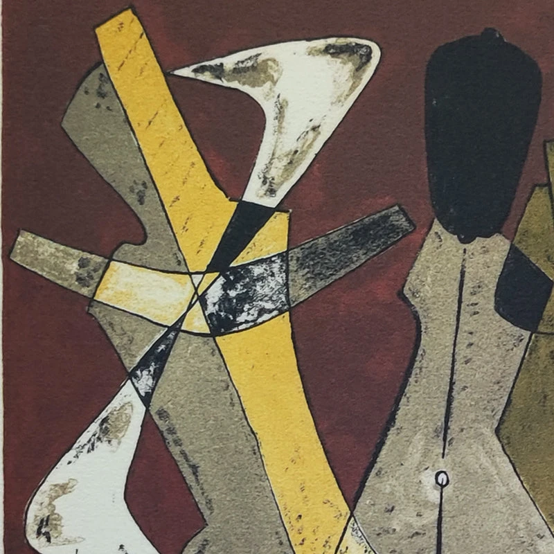1960s Gorgeous Man Ray "Promenade" Limited Edition Lithograph