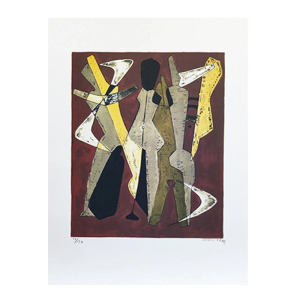 1960s Gorgeous Man Ray "Promenade" Limited Edition Lithograph
