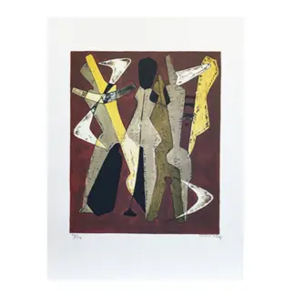 1960s Gorgeous Man Ray "Promenade" Limited Edition Lithograph