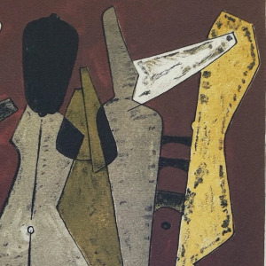 1960s Gorgeous Man Ray "Promenade" Limited Edition Lithograph