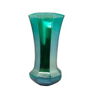 1970s Exquisited Handcrafted Green Vase by Ca dei Vetrai in Murano Glass. Made in Italy