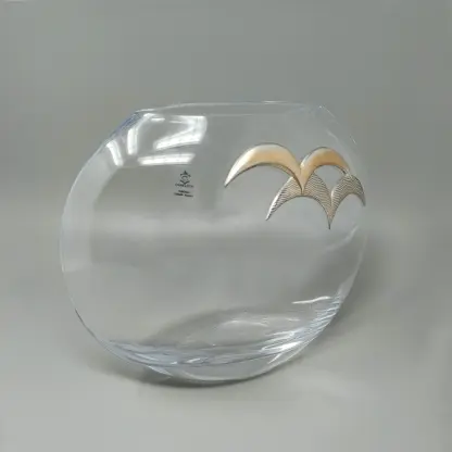 1970s Exquisited Luxury Vase in Crystal and Silver by Camilletti. Made in Italy - Image 3