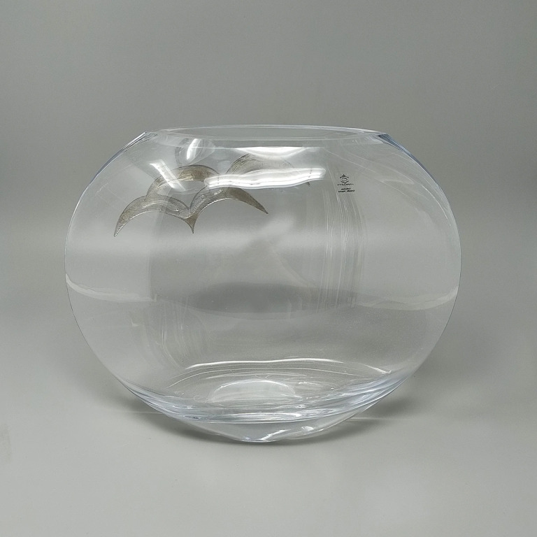 1970s Exquisited Luxury Vase in Crystal and Silver by Camilletti. Made in Italy - Image 5