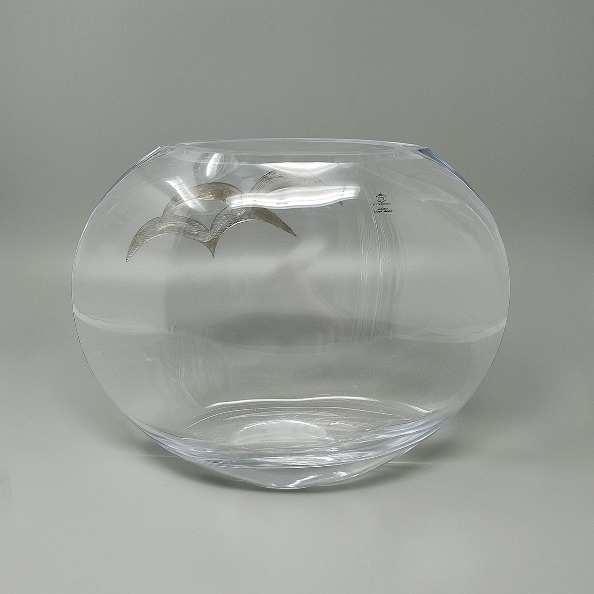 1970s Exquisited Luxury Vase in Crystal and Silver by Camilletti. Made in Italy