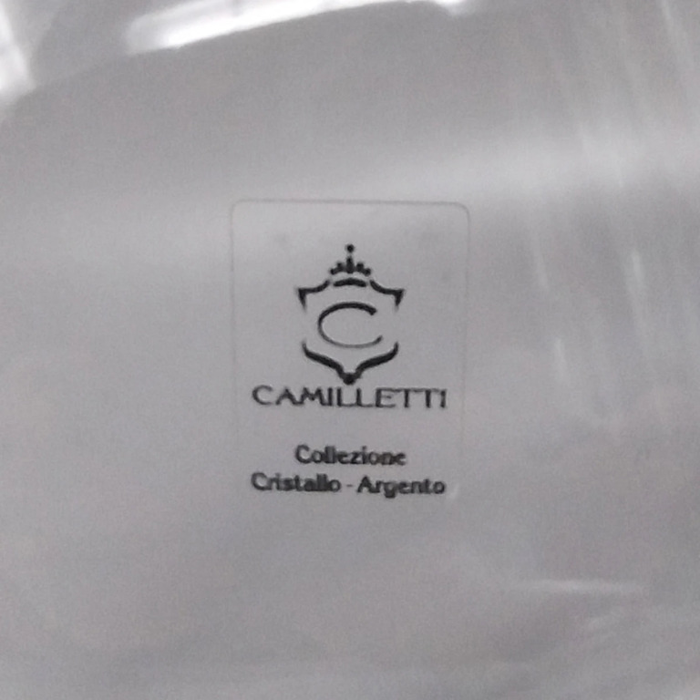 1970s Exquisited Luxury Vase in Crystal and Silver by Camilletti. Made in Italy - Image 7