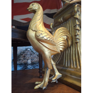 1970s Carved & Gilt Courage Brewery Advertising Cockerel. Vintage/Breweriana