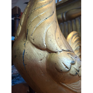 1970s Carved & Gilt Courage Brewery Advertising Cockerel. Vintage/Breweriana