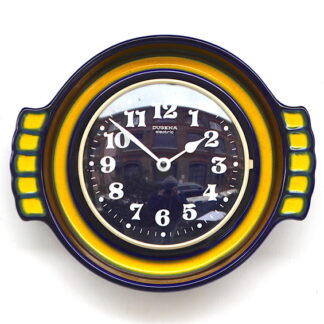 1970s West German Ceramic Vintage Factory Wall Clock. Fully Guaranteed