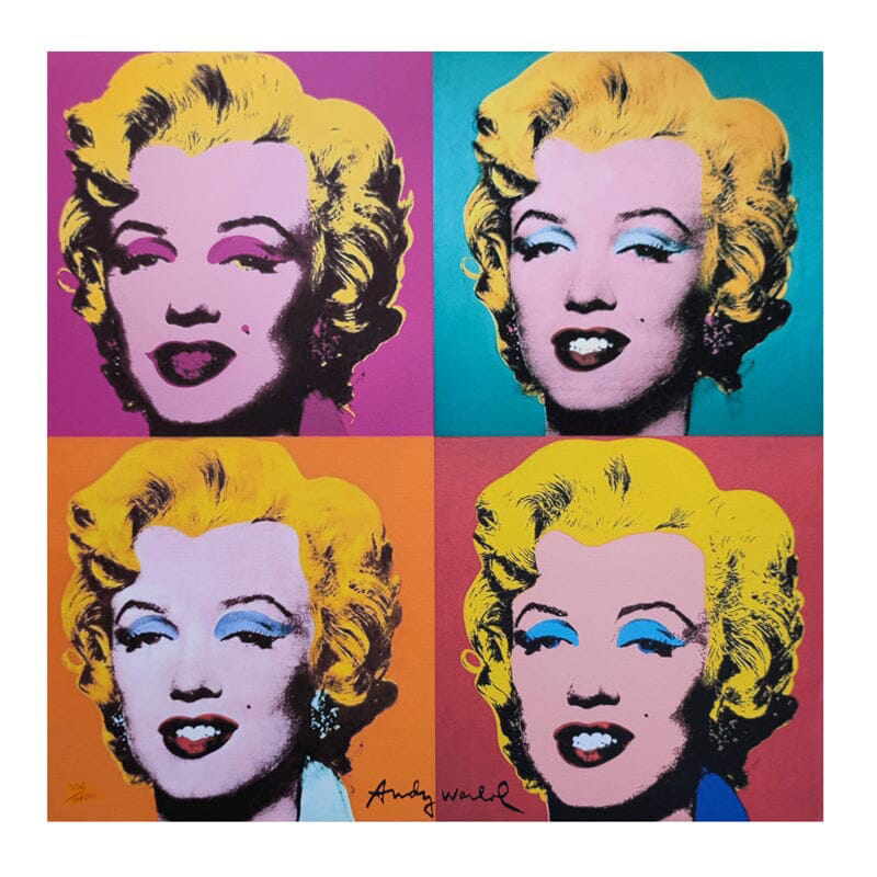 1980s Gorgeous Andy Warhol "Marilyn" Limited Edition Lithograph by CMOA