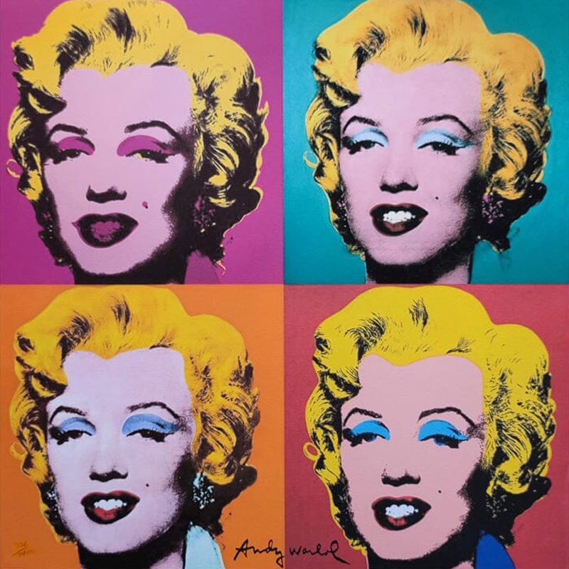 1980s Gorgeous Andy Warhol "Marilyn" Limited Edition Lithograph by CMOA