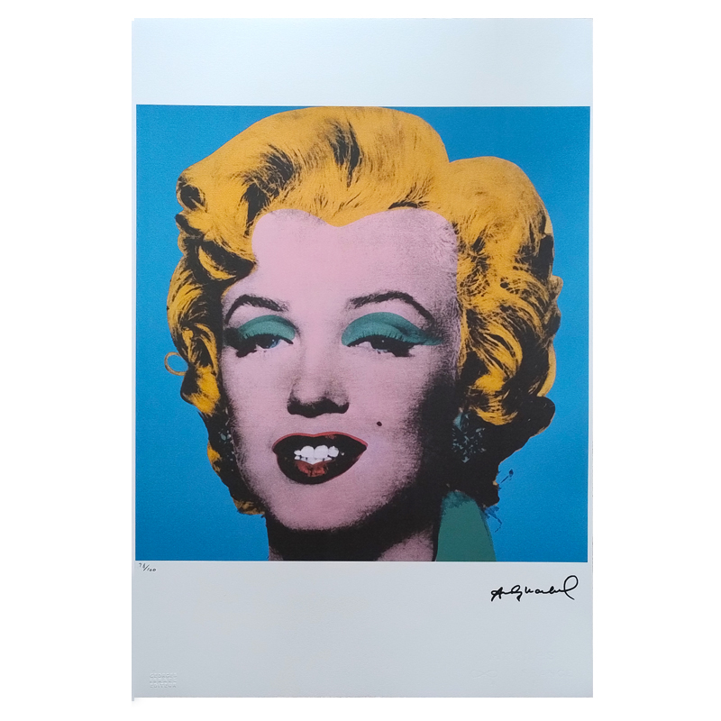 1980s Gorgeous Andy Warhol "Marilyn" Limited Edition Lithograph by Leo Castelli
