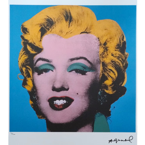 1980s Gorgeous Andy Warhol "Marilyn" Limited Edition Lithograph by Leo Castelli