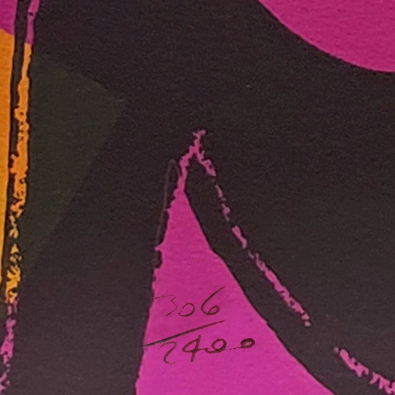 1980s Gorgeous Andy Warhol "Mickey Mouse" Limited Edition Lithograph by CMOA