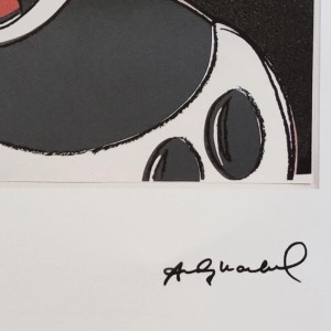 1980s Gorgeous Andy Warhol "Mickey Mouse" Limited Edition Lithograph by Leo Castelli