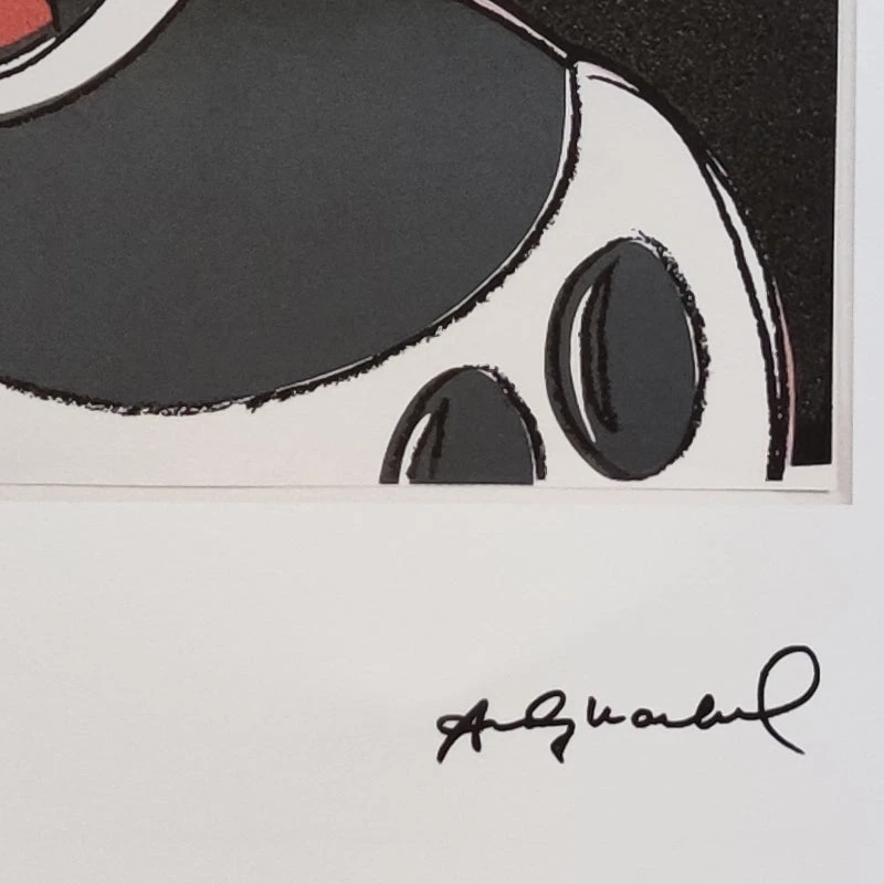 1980s Gorgeous Andy Warhol "Mickey Mouse" Limited Edition Lithograph by Leo Castelli